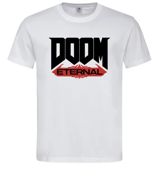 Мужская футболка Doom eternal Белый фото