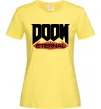 Женская футболка Doom eternal Лимонный фото