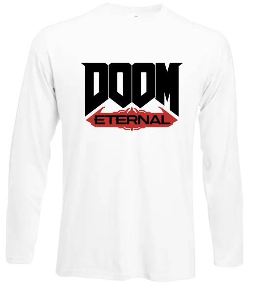 Лонгслив Doom eternal Белый фото