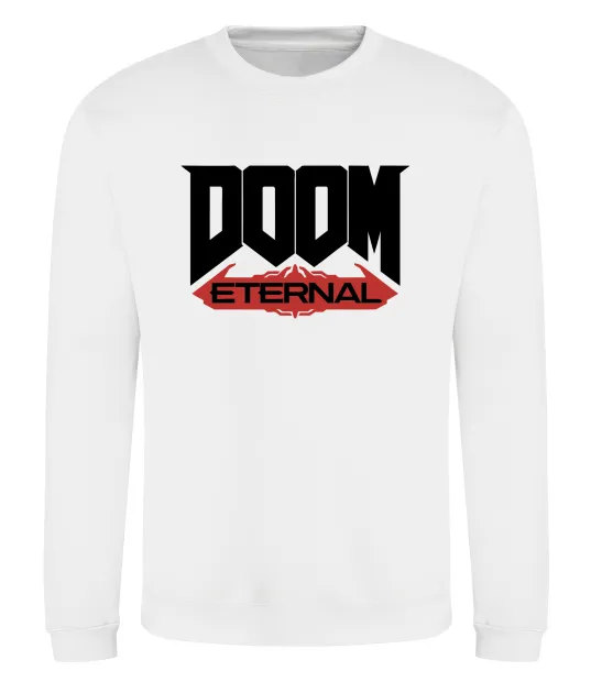 Свитшот Doom eternal Белый фото