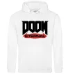 Мужская толстовка (худи) Doom eternal Белый фото