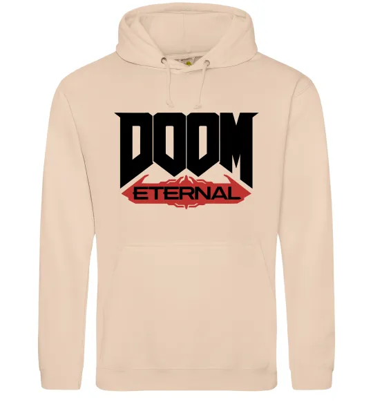 Мужская толстовка (худи) Doom eternal Песочный фото