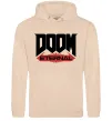 Мужская толстовка (худи) Doom eternal Песочный фото