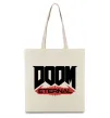 Эко-сумка Doom eternal Бежевый фото