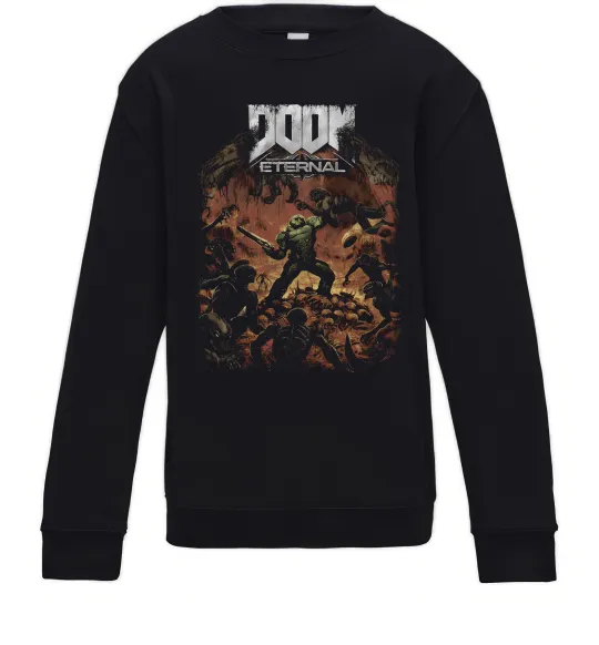 Детский Свитшот Eternal Doom Черный фото
