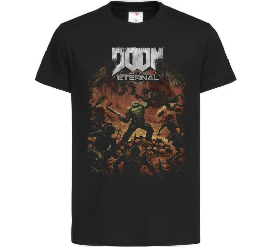 Детская футболка Eternal Doom Черный фото