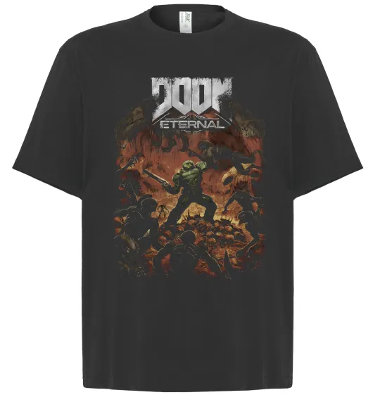 Футболка Оверсайз Eternal Doom Черный фото