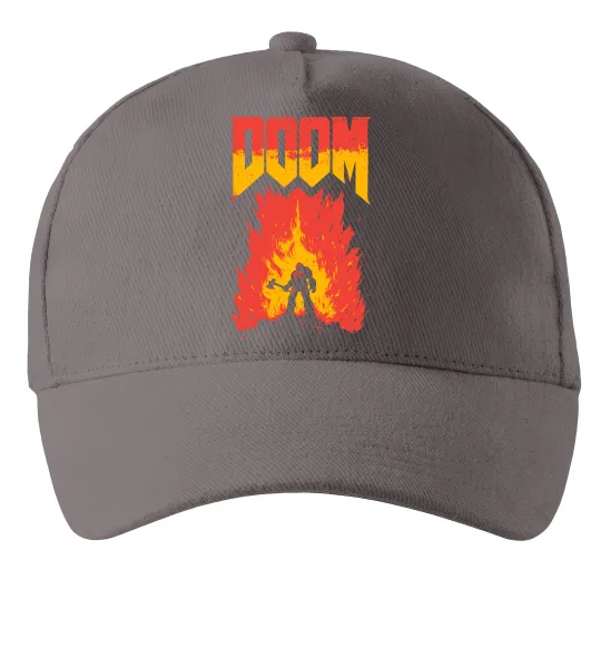 Кепка Doom fire Серый фото
