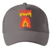 Кепка Doom fire Серый фото