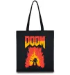 Еко-сумка Doom fire Чорний фото