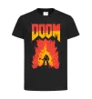 Дитяча футболка Doom fire Чорний фото