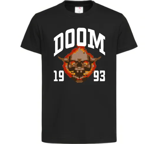 Дитяча футболка Doom 1993 Чорний фото