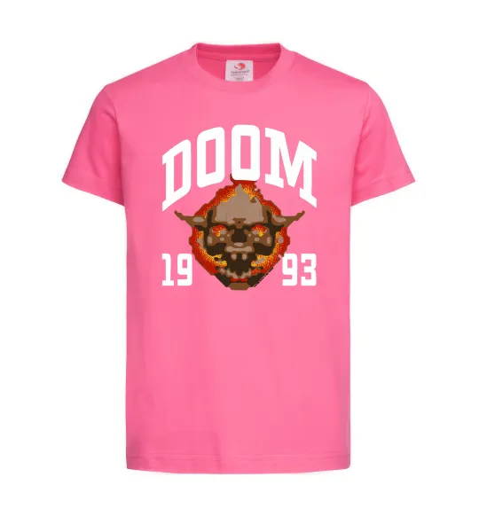 Дитяча футболка Doom 1993 Яскраво-рожевий фото