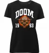 Жіноча преміум футболка Doom 1993 Чорний Жіноча преміум футболка Doom 1993 Чорний фото