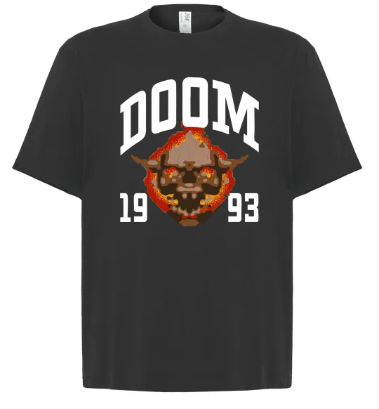 Футболка Оверсайз Doom 1993 Черный фото