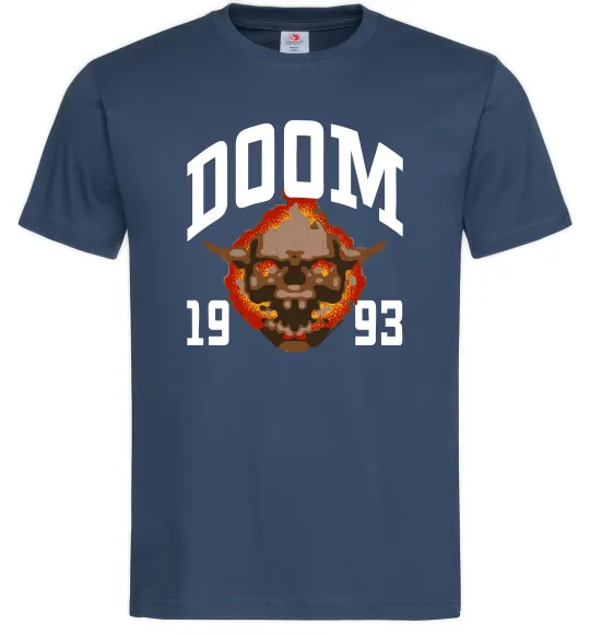 Мужская футболка Doom 1993 Темно-синий фото