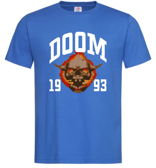 Мужская футболка Doom 1993 Ярко-синий фото