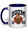 Чашка с цветной ручкой Doom 1993 Глубокий темно-синий фото
