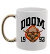 Чашка с цветной ручкой Doom 1993 Золото фото