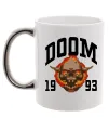 Чашка с цветной ручкой Doom 1993 Серебро фото