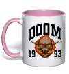Чашка с цветной ручкой Doom 1993 Нежно розовый фото