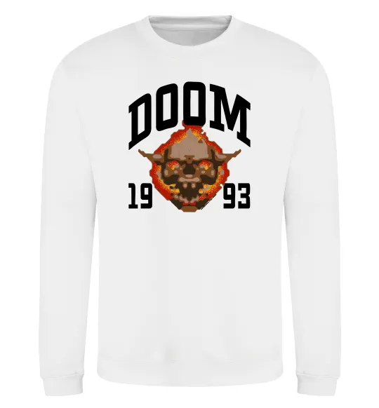 Свитшот Doom 1993 Белый фото