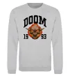 Свитшот Doom 1993 Серый меланж фото