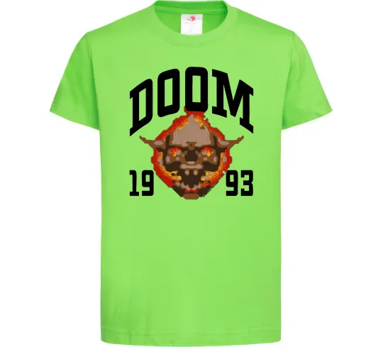 Дитяча футболка Doom 1993 Лаймовий фото