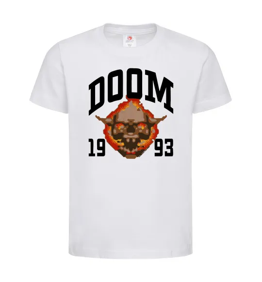 Дитяча футболка Doom 1993 Білий фото