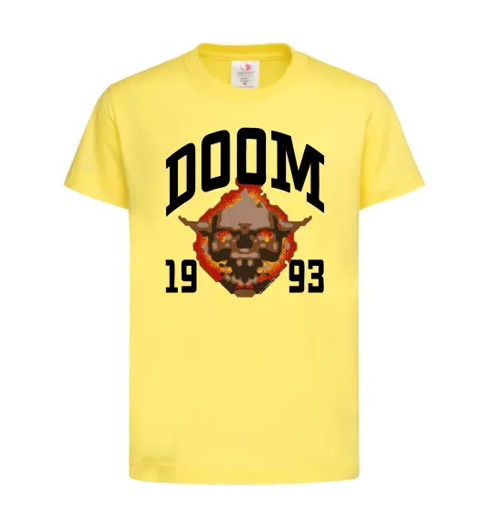 Дитяча футболка Doom 1993 Лимонний фото