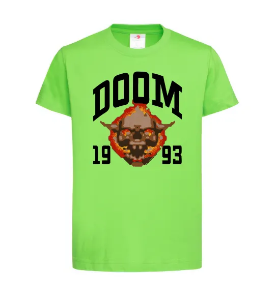 Дитяча футболка Doom 1993 Лаймовий фото