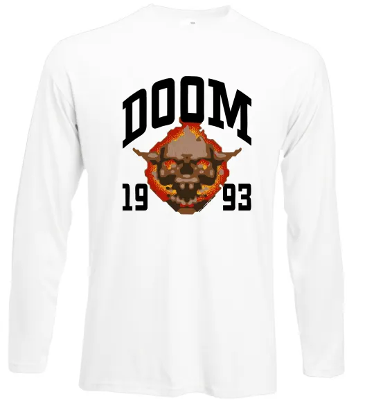Лонгслів Doom 1993 Білий фото