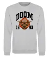 Свитшот Doom 1993 Серый меланж фото