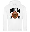 Мужская толстовка (худи) Doom 1993 Белый фото