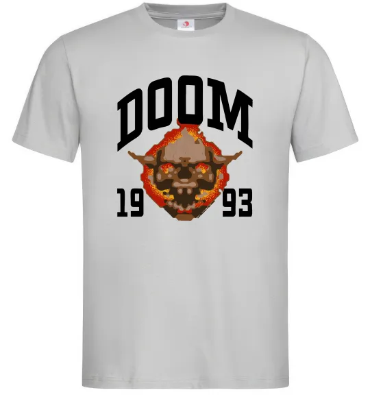 Мужская футболка Doom 1993 Серый фото