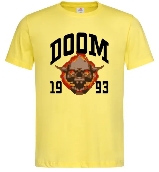 Мужская футболка Doom 1993 Лимонный фото