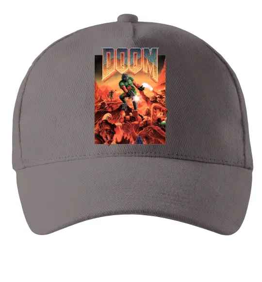 Кепка Doom retro Сірий фото