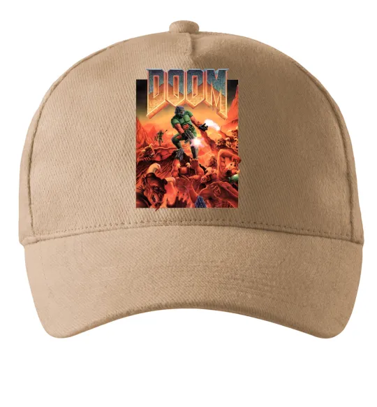 Кепка Doom retro Песочный фото