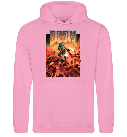 Чоловіча толстовка (худі) Doom retro Рожевий фото
