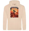 Чоловіча толстовка (худі) Doom retro Пісочний Чоловіча толстовка (худі) Doom retro Пісочний фото