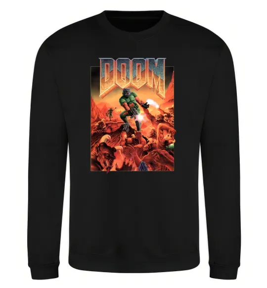 Свитшот Doom retro Черный фото