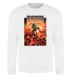 Свитшот Doom retro Белый Свитшот Doom retro Белый фото