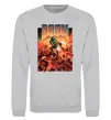 Свитшот Doom retro Серый меланж Свитшот Doom retro Серый меланж фото