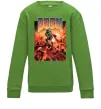 Детский Свитшот Doom retro Лаймовый фото