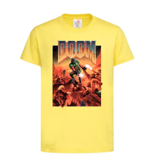 Дитяча футболка Doom retro Лимонний фото