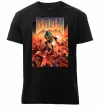 Мужская премиум футболка Doom retro Черный фото