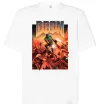 Футболка Оверсайз Doom retro Белый фото