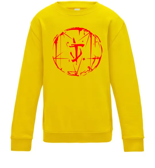 Детский Свитшот Doom runes Солнечно желтый фото