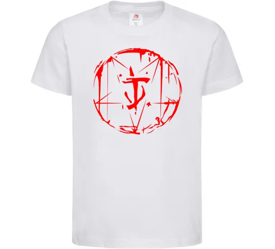 Детская футболка Doom runes Белый фото