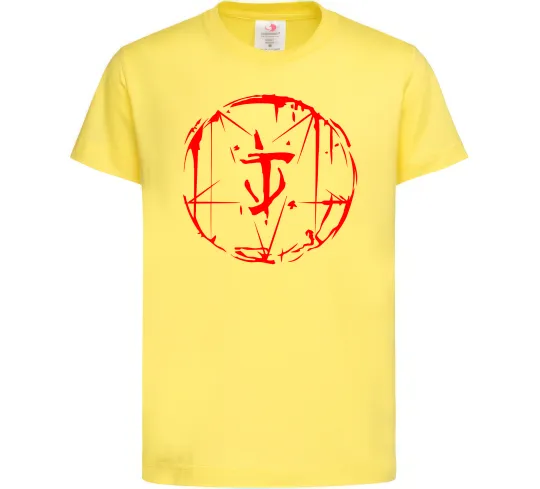 Детская футболка Doom runes Лимонный фото